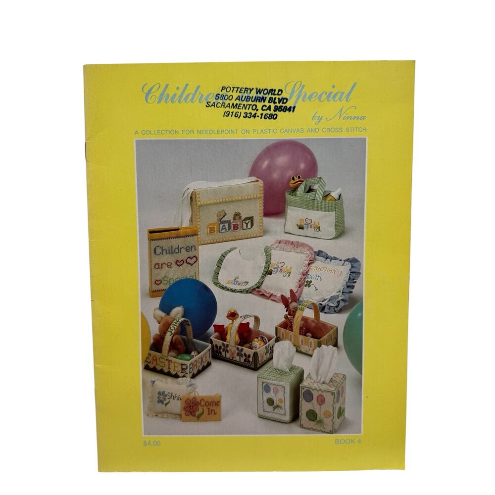 Vintage Children are Special Cross Stitch Design Booklet #4 Ninna 1982 Gift Baby